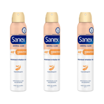Sanex Deodorant Spray Dermo Sensitive - Pack of 3
