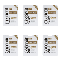 Xpel Body Care Coconut Water Deep Moisturizing Foot Pack 1 Treatment - Pack of 6