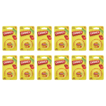 Carmex Cherry Long-Lasting Moisturising Lip Balm Pot SPF 15 7.5g - Pack of 12