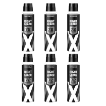Right Guard Xtreme Invisible Deodorant For Men 150ml - Pack of 6