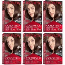 Revlon Colorsilk Hair Dye Permanent Dark Soft Brown 33 - Pack of 6