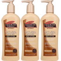 Palmers Natural Bronze Gradual Tanning Body Lotion Cocoa Butter 250ml - Pack of 3