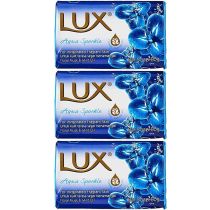 Lux Aqua Sparkle Fragrant Soap Bars with Floral Musk & Mint Oil 80g - Pack of 3