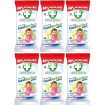 Green Shield Food Surface Wipes Anti-Bacterial 70 Wipes - Pack of 6