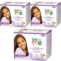 Just For Me No-Lye Conditioning Creme Relaxer Kit Regular - Pack of 3