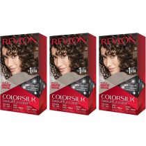 Revlon Colorsilk Hair Dye Permanent Dark Brown 30 - Pack of 3