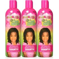 African Pride Dream Kids Olive Miracle Moisturizing Shampoo 355ML - Pack of 3