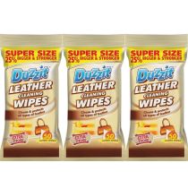 Duzzit Leather Cleaning Wipes Clean & Protect 50 Wipes - Pack of 3