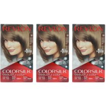 Revlon Colorsilk Hair Dye Permanent Light Ash Brown 50 - Pack of 3