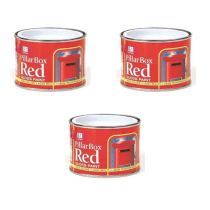 151 Coatings Pillar Box High Gloss Durable Red Paint 180ML - Pack of 3