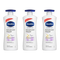 Vaseline Advance Repair Lotion Pump 600ml - Pack of 3