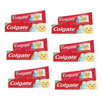 Colgate Baby Strawberry Toothpaste 0-2 Years 50ml tube on a bathroom shelf
