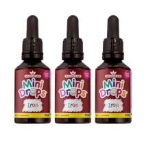 Natures Aid Mini Drops Iron Cognitive Development for Kids 50ml - Pack of 3