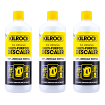 Kilrock Mega-K Multi-Purpose Descaler for Kettles, Showers & Coffee Machines 1L - Pack of 3