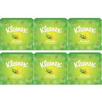 Kleenex Balsam 3-Ply Facial Tissues Soft & Gentle 56 Tissues - Pack of 6