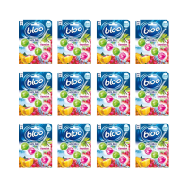 Bloo Toilet Rim Block Coastal Waters Hawaiian Pineapple 50g - Pack of 12