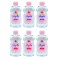 Johnson's Baby Oil Pure and Gentle Daily Care 300ml bottle on a clean nursery shelf
