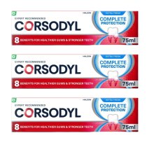 Corsodyl Complete Protection Extra Fresh Toothpaste 75ml - Pack of 3
