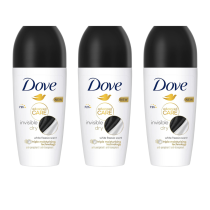 Dove Advanced Care Invisible Dry Anti-Perspirant Roll On Deodorant 50ml - Pack of 3
