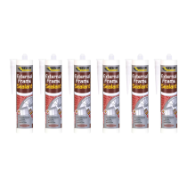 Everbuild External Frame Sealant Stone Flexible Mould Resistant 290ml - Pack of 6
