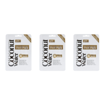 Xpel Body Care Coconut Water Deep Moisturizing Foot Pack 1 Treatment - Pack of 3