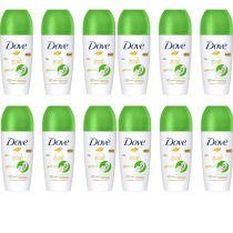 Dove Advanced Care Cucumber Scent Roll-On Deodorant 50ml - Pack of 12