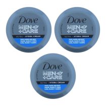 Dove Men+Care Ultra Hydra Cream for Face, Hand And Body 75 ML - Pack of 3