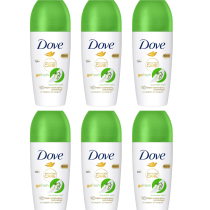 Dove Advanced Care Cucumber Scent Roll-On Deodorant 50ml - Pack of 6