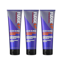 Fudge Clean Blonde Violet Toning Shampoo Blonde Hair Care 250ml - Pack of 3