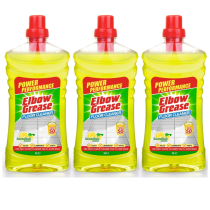 Elbow Grease Concentrated Floor Cleaner Lemon Fresh for Tiles 1L - Pack of 3