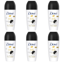 Dove Advanced Care Invisible Dry Anti-Perspirant Roll On Deodorant 50ml - Pack of 6