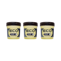 Eco Style Black Castor And Flax Seed Oil Hair Gel 473ml - Pack of 3