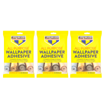 Bartoline All Purpose Adhesive  Wallpaper 10 Rolls - Pack of 3