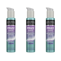 John Frieda Frizz Ease Weightless Wonder Smoothing Crème Hair Treatment 100ml - Pack of 3