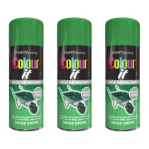 Paint Factory Colour IT Gloss Spray Paint Grass Green 400 ML - Pack of 3