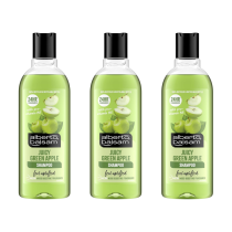 Alberto Balsam Juicy Green Apple Shampoo 300ml - Pack of 3