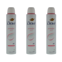Dove Powder Soft Anti-Perspirant Deodorant Spray 200ml - Pack of 3