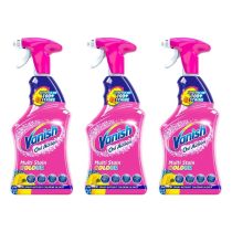 VANISH OXI ACTION FABRIC STAIN REMOVER SPRAY 500ml x 3