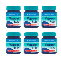 Healthpoint Vapour Rub for Clear Breathing Relief from Coughs 100ml - Pack of 6