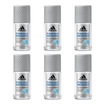 Adidas Fresh Endurance Women's Antiperspirant Roll-On Deodorant 50 ML - Pack of 6