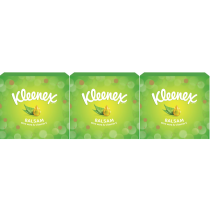 Kleenex Balsam 3-Ply Facial Tissues Soft & Gentle 56 Tissues - Pack of 3