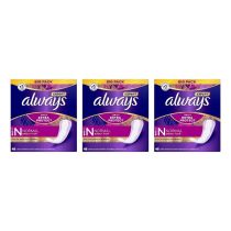 Always Expert Daily Extra Protection Normal Pantyliners 48 Count - Pack of 3
