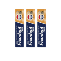 Fixodent Plus Unbeatable Bite Flavour Free 40g - Pack Of 3