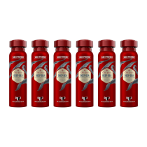 Old Spice Deep Sea Men's Deodorant Body Spray 150ml - Pack of 6