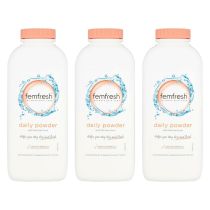 Femfresh Daily Powder with Delicate Scent For Intimate Skin Care 200g - Pack of 3