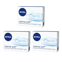 Nivea Creme Soft Care Soap Bar 100g - Pack of 3