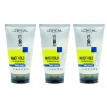 L'Oreal Paris Studio Line Invisi Hold Hair Gel Normal Strength 150ml - Pack of 3