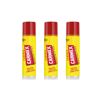 Carmex Classic Lip Balm Stick SPF15 4.25g - Pack of 3