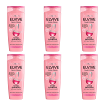 L'Oreal Elvive Nutri Gloss Shine Shampoo 250ml - Pack of 6