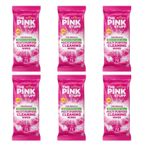 The Pink Stuff Multi-Purpose Cleaning Wipes, 72 Biodegradable Wipes - Pack of 6